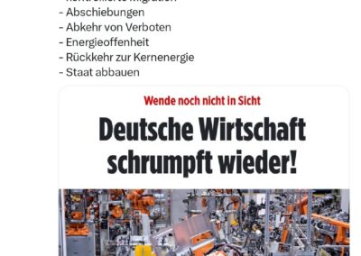 Deutsche Wirtschaft schrumpfe erneut 2025
